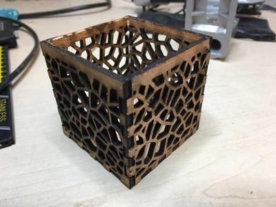 Voronoi Tealight Holder - Laser Cut