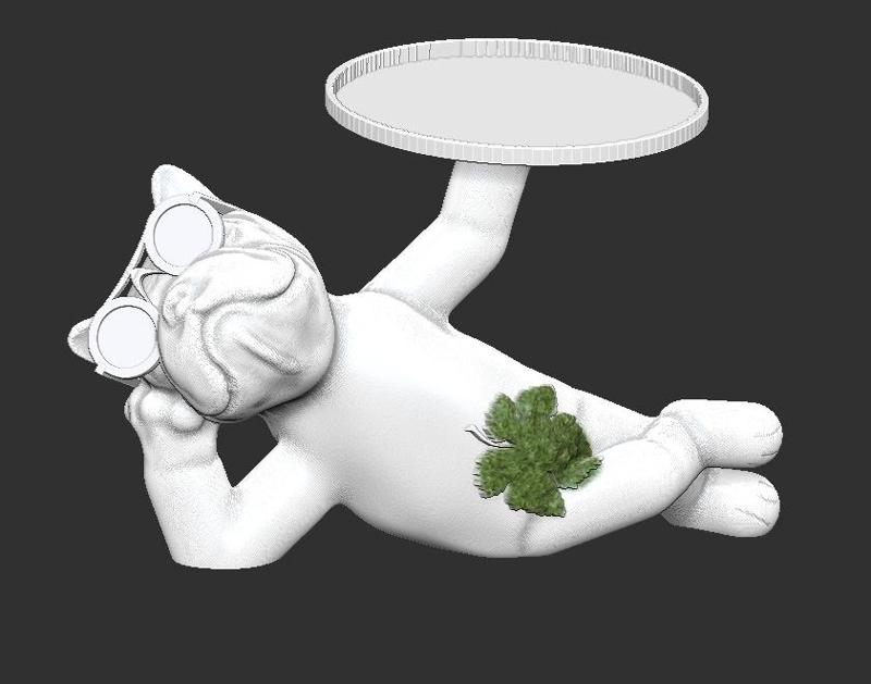 butler dog v5 naked with his bulldog vine leaf