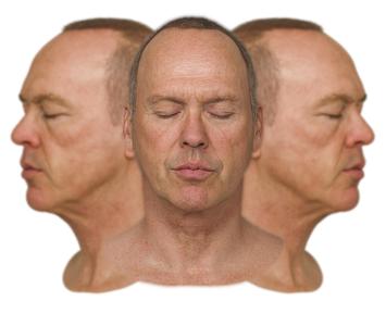 Michael Keaton likeness sculpt 3D model