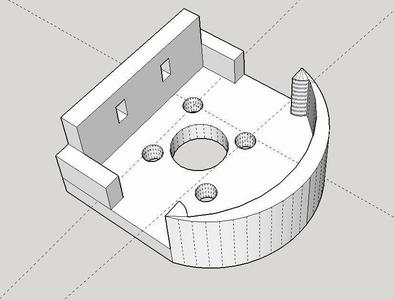 Multiplex Twinstar II motor mount