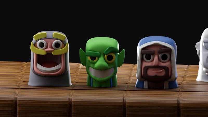CLASH ROYALE EMOJI CHESS  EXTRA PCS - PAWN & BISHOP