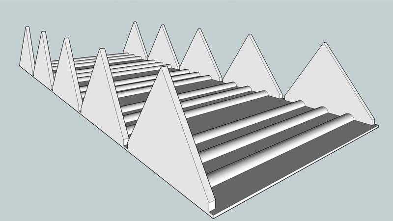 FlatRoll with Adjustable Thickness, Pentagonal Column