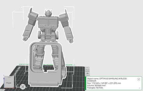 OPTIMUS PRIME SAMSUNG WIRELESS CHARGER