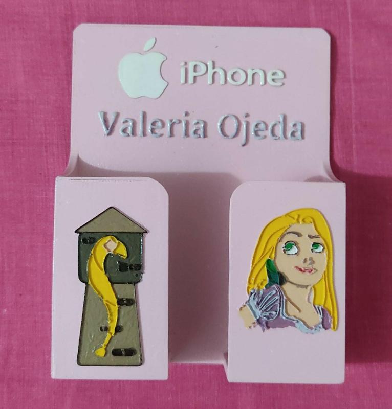 Soporte Telefonico de pared enredados iphone