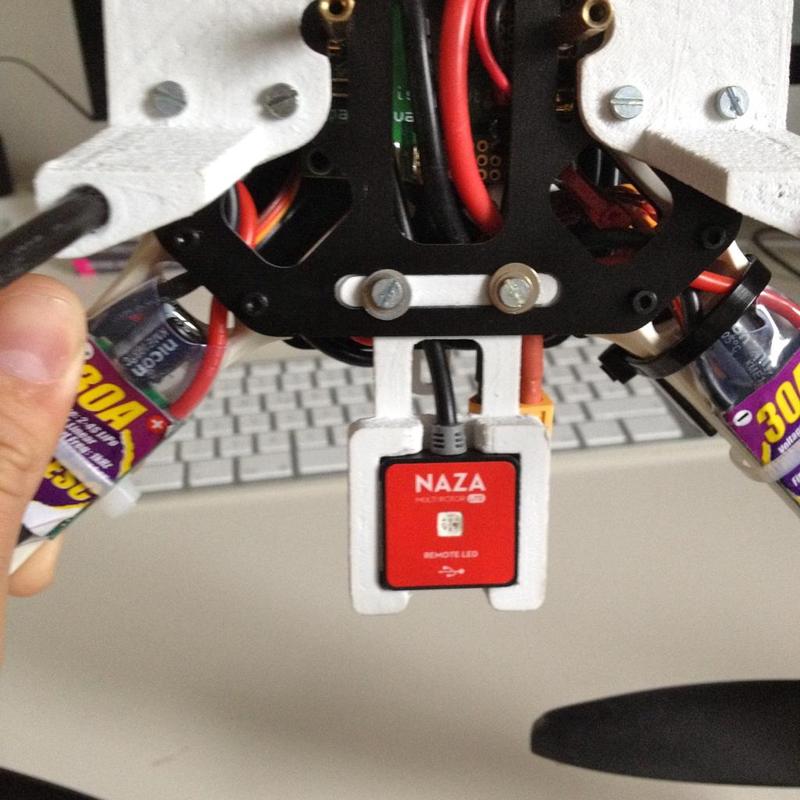 DJI Naza Remote LED mounting clip for SK450 Quadrocopter