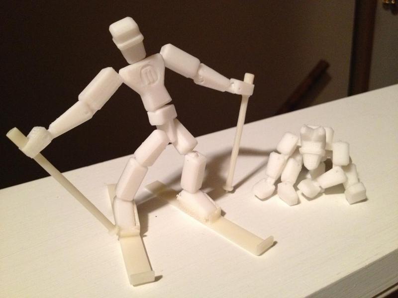 Makerbot Skier Man