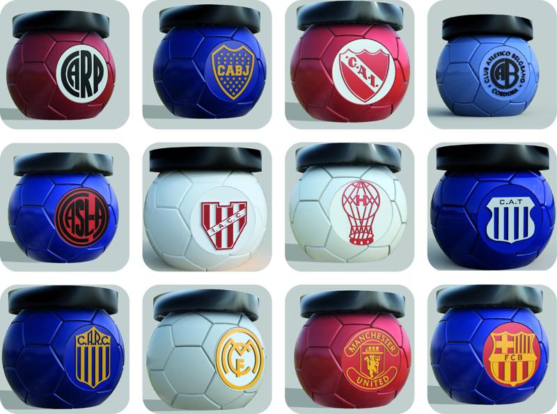 MATE PELOTA FUTBOL PERSONALIZABLE