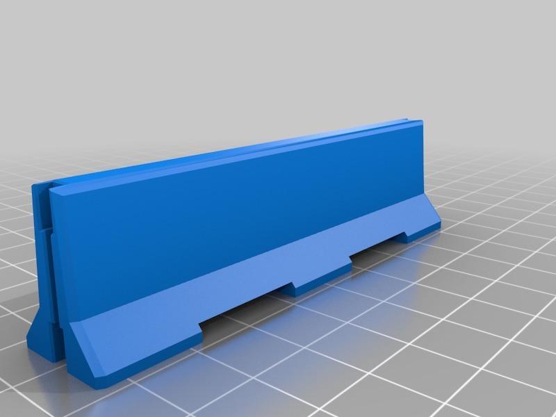 1:35 Scale 10' Concrete Jersey Barrier