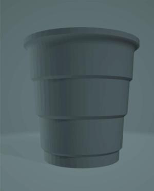 Mate Veka, cutting model. Polymer glass model