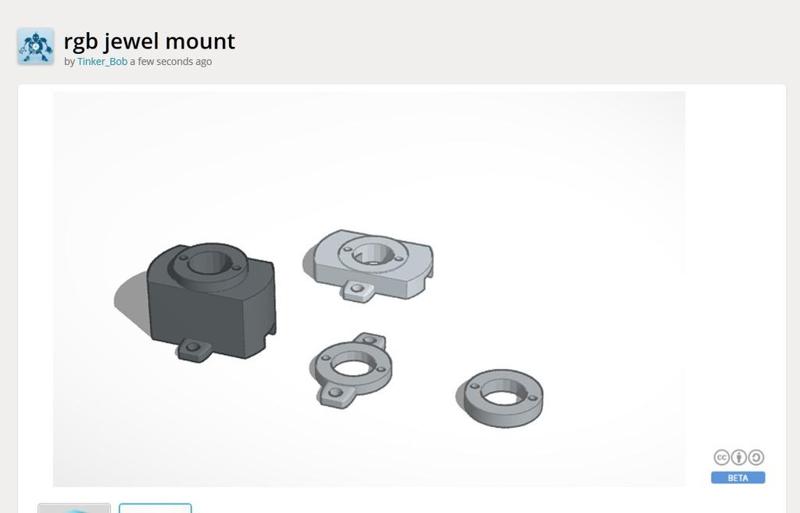 neopixel jewel mount