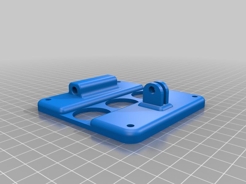 75mm Screen Mount to GoPro and Headrest