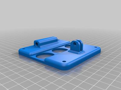 75mm Screen Mount to GoPro and Headrest