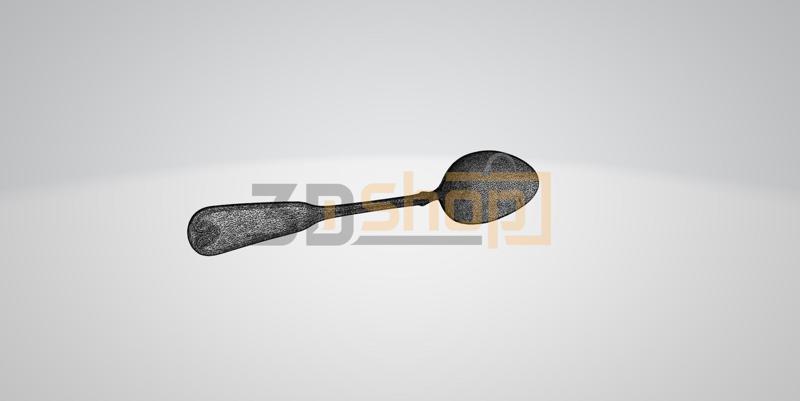 Spoon (Design1) - Table spoon, Kitchen tool, Kitchen equipment, Cutlery, Food, dining cutlery, decoration, 3D Scan, STL File