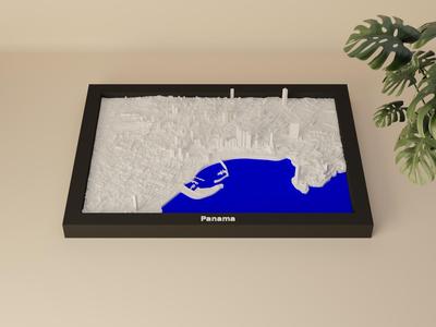 Panama, Panama - 3D Miniature