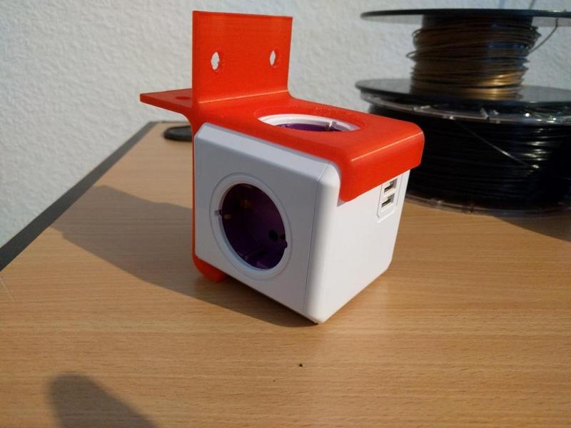 Powercube mount for 40x40 extrusion beams and flat surfaces