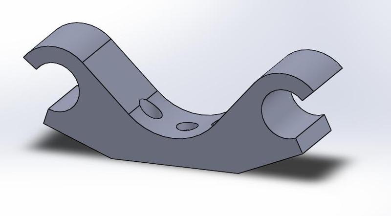 Tarot T-2D mount for 12mm and 10mm bars 58mm eye to eye