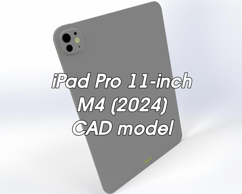 iPad Pro 11-inch M4 (2024) CAD Model