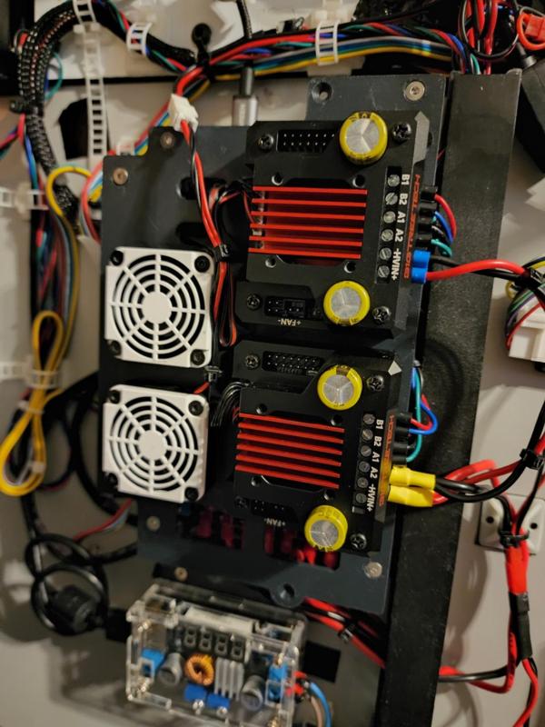 Dual BTT TMC 5160 Plus driver mount for Octopus pro Mainboard with 2x 40mm driver cooling fans