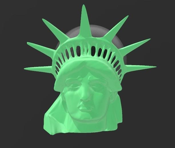 Suporte Alexa Echo Dot 4a e 5a Geração Estátua da Liberdade