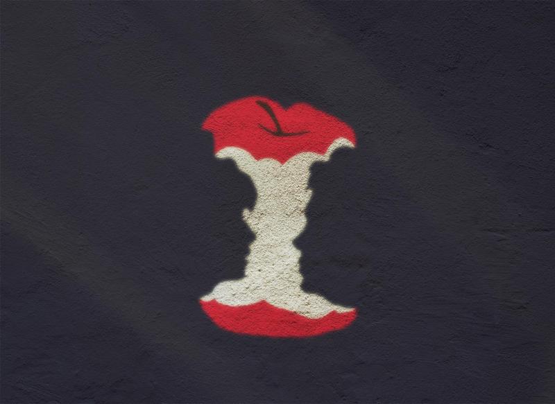 FACE APPLE - READY TO PRINT! 3D PRINTABLE STENCIL