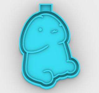 Little Dick - freshie mold - STL for silicone mold