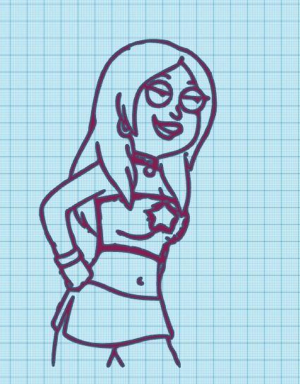 HOT FRANCINE - AMERICAN DAD - WALL ART