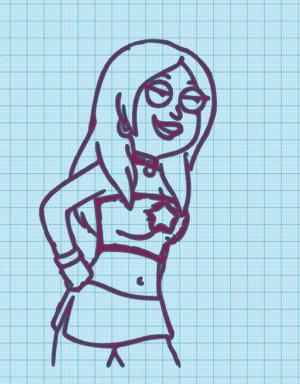 HOT FRANCINE - AMERICAN DAD - WALL ART