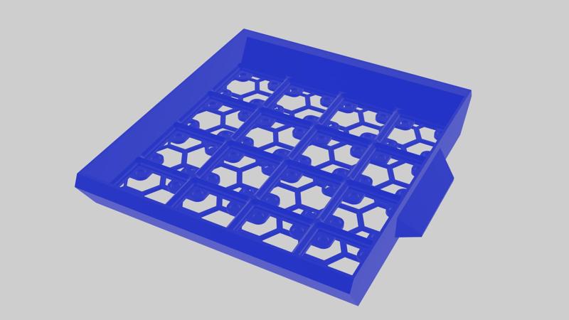 Under Desk Drawer Gridfinity Magnet Frame