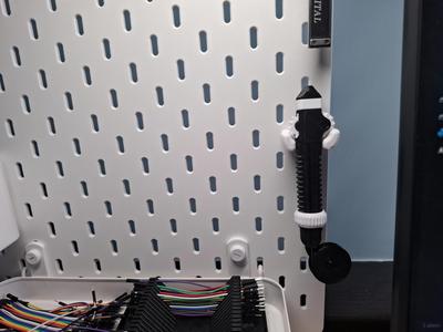Solder scroll holder for IKEA Skadis