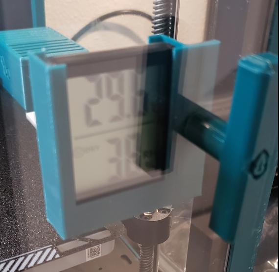 Thermometer Holder for Clearview Plastic P1P Enclosure