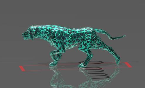 Hunting Dog - Voronoi Style - Spider Web - LowPoly - Perfect Design - Easy Print - Decor
