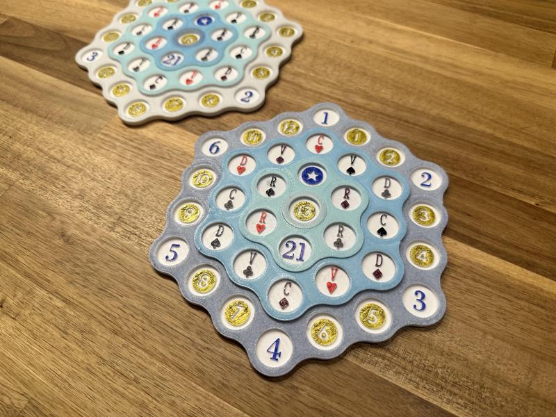 Le Plateau Trick-Taking Game Boards