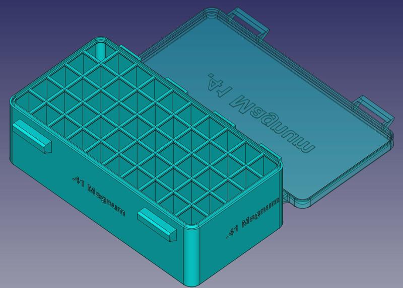 .41 Magnum, Head Up, Snug Double Snap Latch Modular Ammo Box