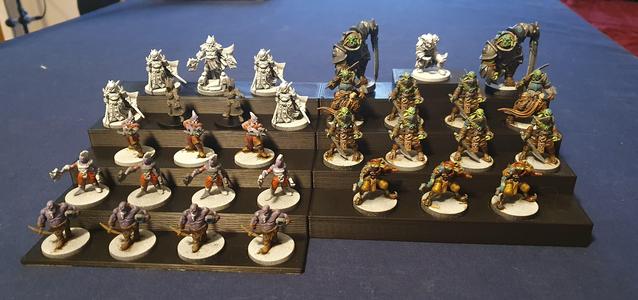 Tiered Miniature Figures Display Shelf