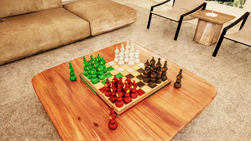 Four Seasons Chess Board Game