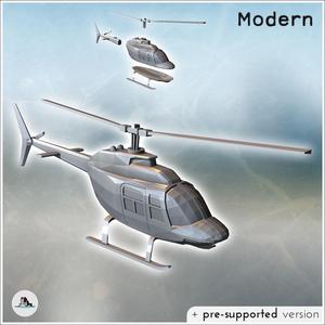 Bell 206 JetRanger multi-role utility helicopter (2) - Cold Era Modern Warfare Conflict World War 3 RPG  Post-apo WW3 WWIII