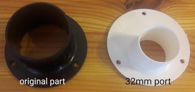Bandsaw 32mm dust port adapter (Ryobi RBS904)