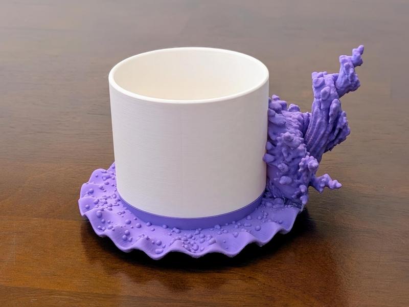 Shell Grip - Underwater-Inspired Corcelain Base