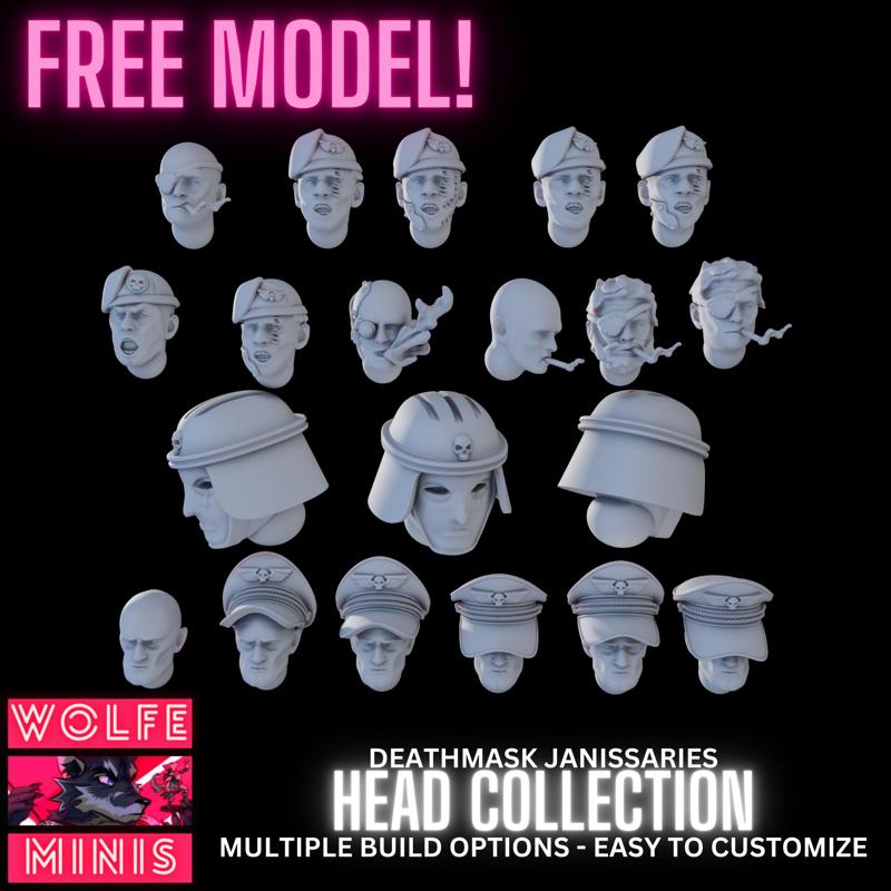 Deathmask Janissary Head Collection