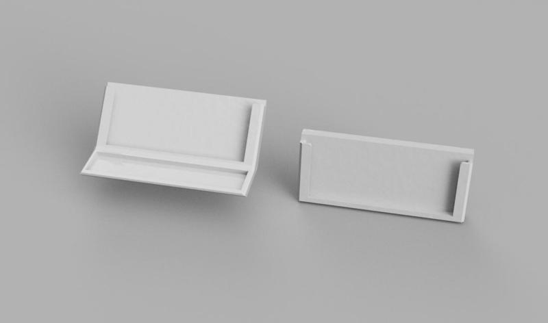 Label Holder - Color Swatch Holder (Magnet/Tape) - Polymaker Example (Filament Color Swatch / Store Label / Warehouse Label)