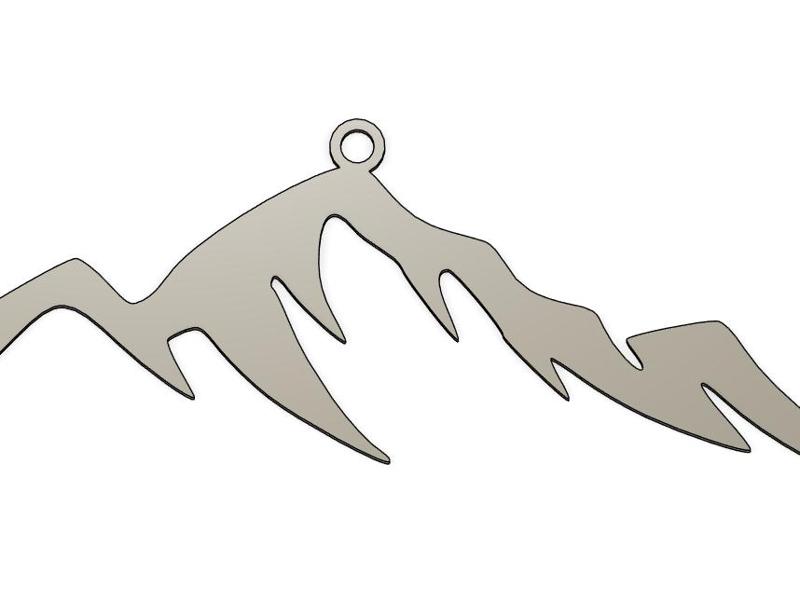 mountain keychain