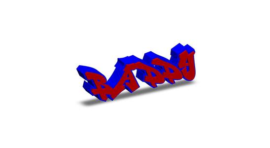 Baddy Personalized Graffiti Name Tag