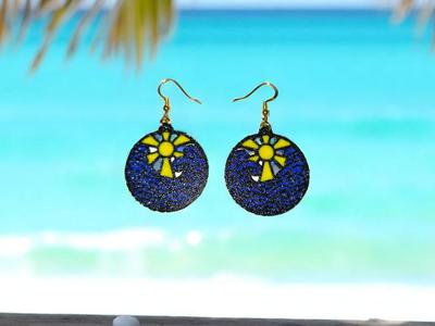 Seascape earrings
