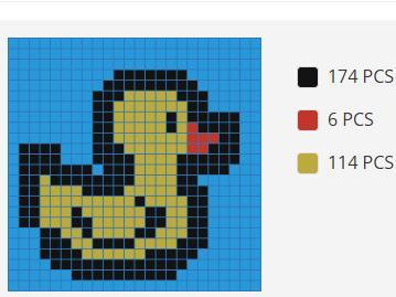 duck pixel art