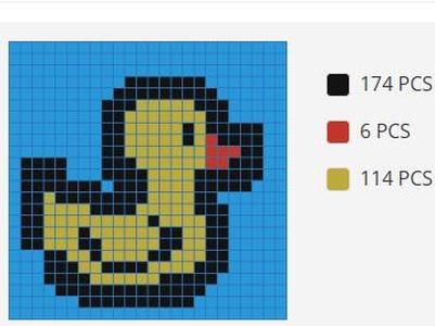 duck pixel art