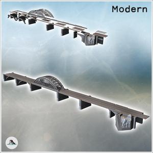 Nijmegan Nijmegen Rail and Road Bridge (Netherlands) - Modern WW2 WW1 World War Diaroma Wargaming RPG Mini Hobby