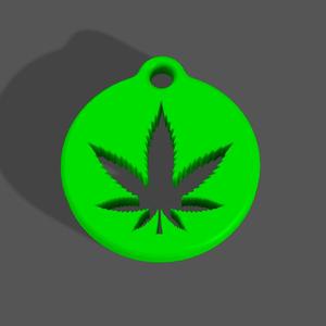 Medical Marijuana Keychain