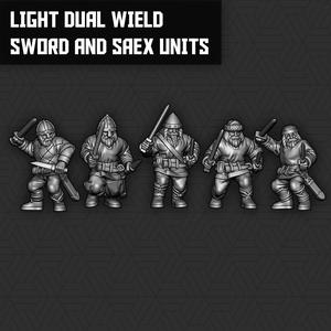 Viking Dual Wield Light Sword & Saex Units