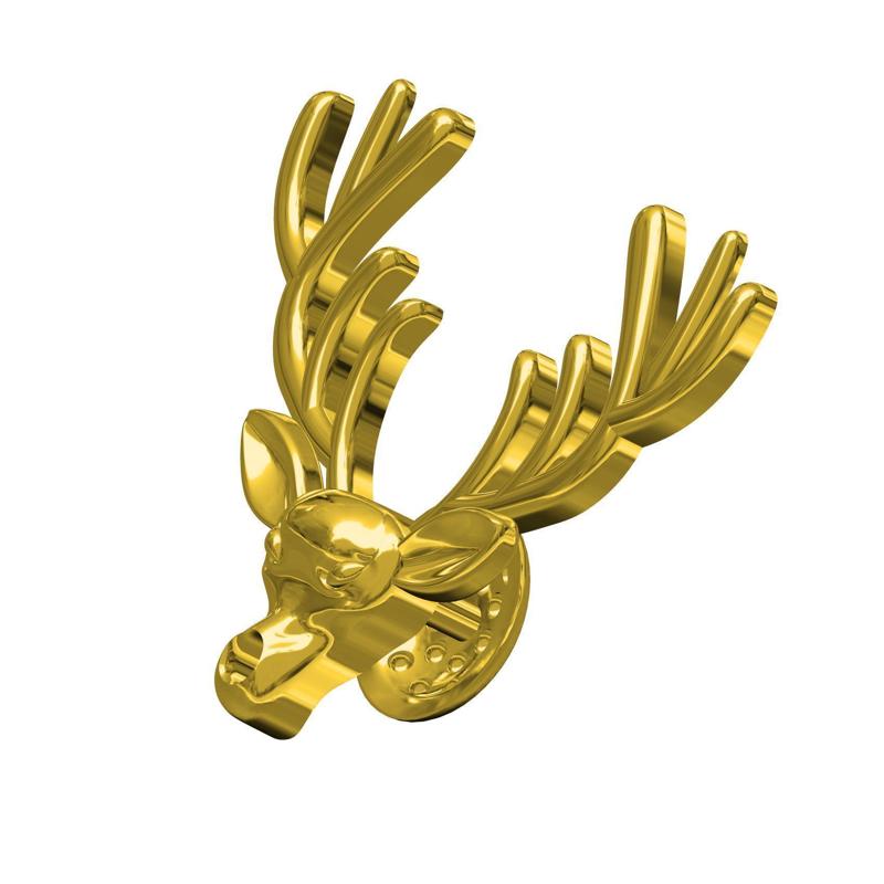 Deer Head Collar Clip