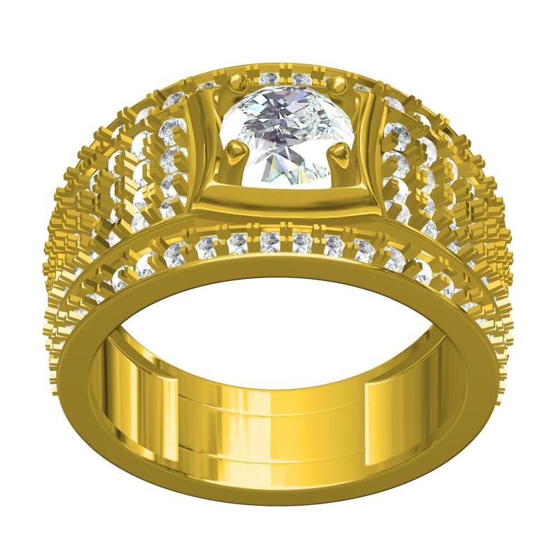 Unique Round Diamond Engagement Ring for Men